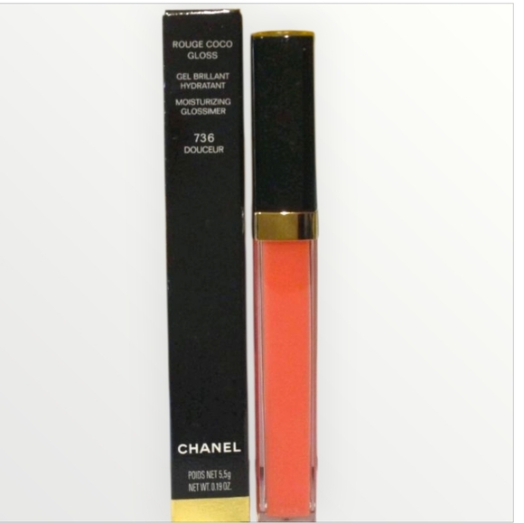 Chanel Lip gloss Rouge Coco Moisturizing Glossimer 736 Douceur - Picture 1 of 2
